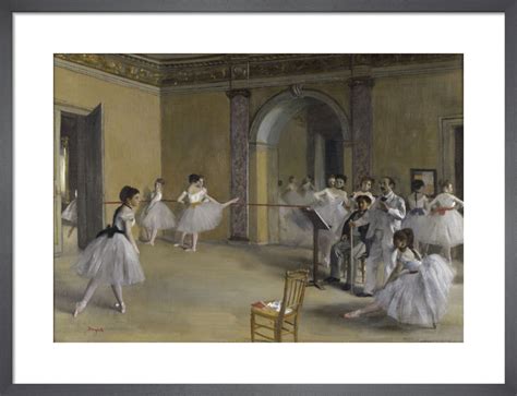 Ballet Room At The Opera In Rue Le Peletier Art Print By Edgar Degas King And Mcgaw