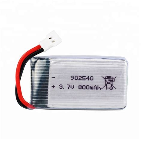 3 7V 800mAH Lithium Polymer Lipo Rechargeable Battery For RC Drone