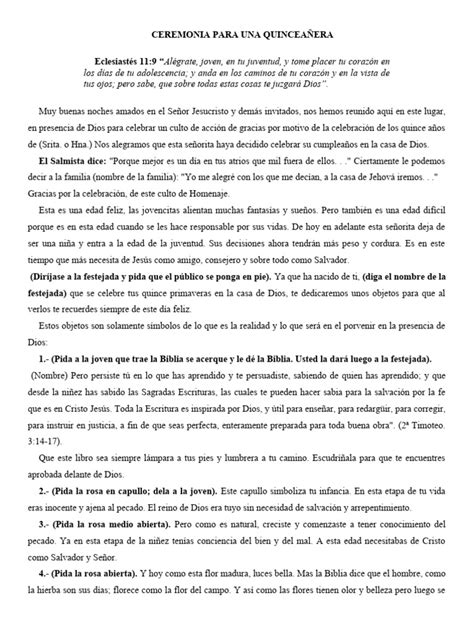pasosparaunaceremoniadequinceanera  cristo titulo