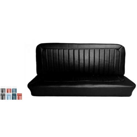 1965 1966 Chevy C10 Bench Seat Cover Two Tone Vinyl With Vertical Pleated Inserts Distinctive