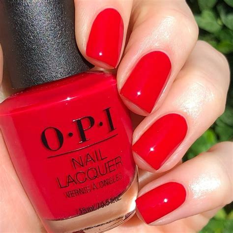 Opi Red Nail Polish Red Gel Nails Bright Red Nails Opi Nail Colors