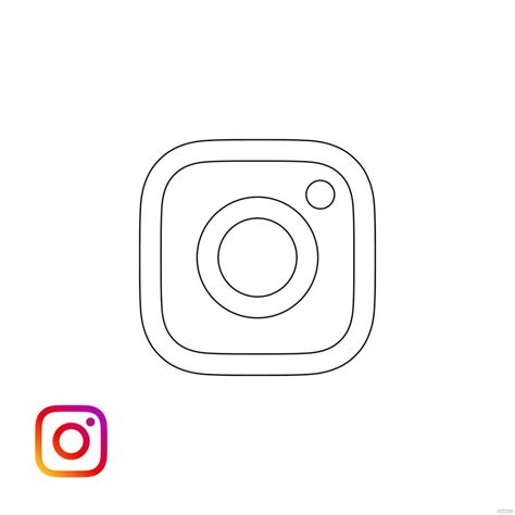 Dibujos De Icono De Instagram Para Colorear Para Colorear Pintar E