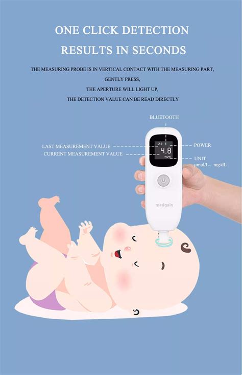 Neonatal Transcutaneous Jaundice Meter Bilirubin Tester Analyzer