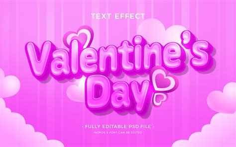 Premium PSD Valentines Day Text Effect