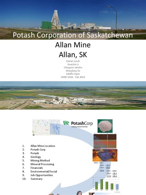 Pcs Allan Mine Pdf Potash Potassium