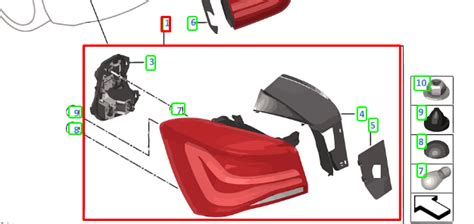 BMW 1 F20 Pare Chocs Arri Re Feu Arri Re Gauche 63217359017 7359017