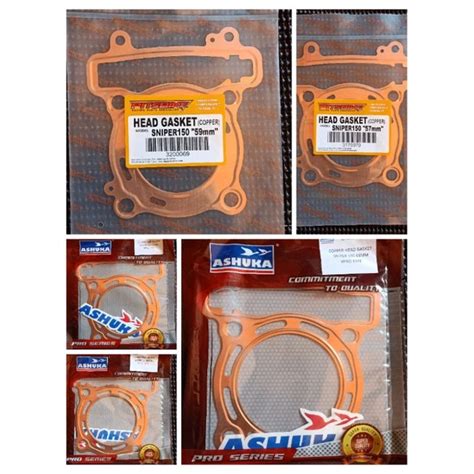 PITSBIKE ASHUKA SNIPER 150 COPPER HEAD GASKET SNIPER150 57 59 62 65