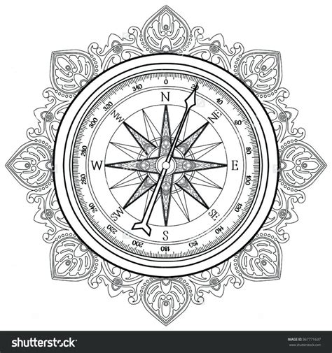 Compass Coloring Page At Free Printable Colorings Pages To Print And Color