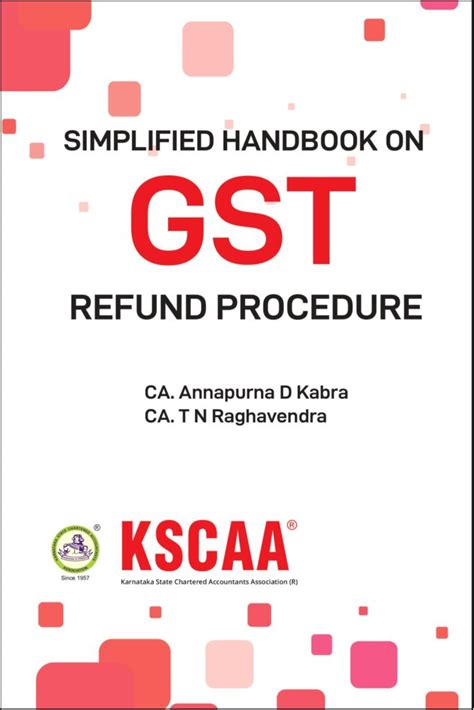 Simplified Handbook On Gst Refund Procedure Authored By Ca Annapurna D