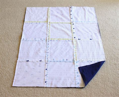 Easy Baby Quilt From Receiving Blankets Cutesy Crafts