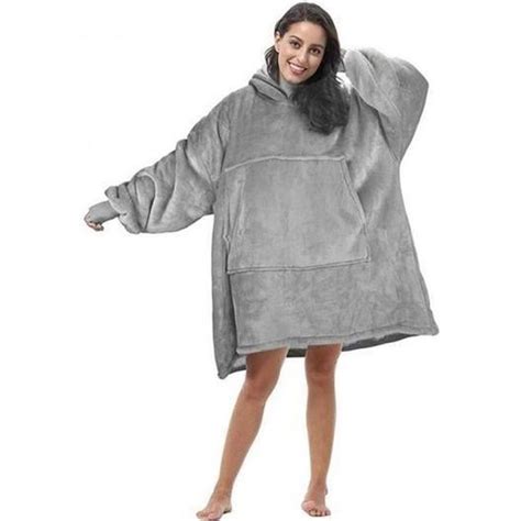 Wearable Robe Couvertures Polaire En Peluche Manches Tv Plaids Super