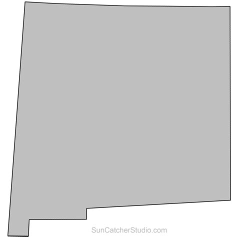 New Mexico State Map Outline Canada Map