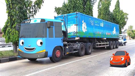 Wow Ada Truk Kontainer Panjang Truk Pasir Truk Oleng Berubah Jadi