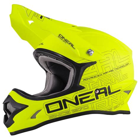 Casco De Motocross O Neal Series Solid Amarillo Fl Or Mate