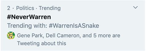 Warren, Sanders Fans Are Fighting Over the Snake Emoji