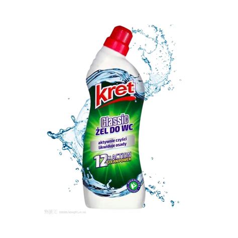 Kret Classic do WC żel do toalety 750 ml BIEL i Higiena aktywny chlor