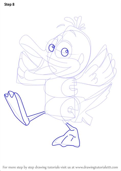 Learn How To Draw Duck From Wordworld Ducktales Step By Step