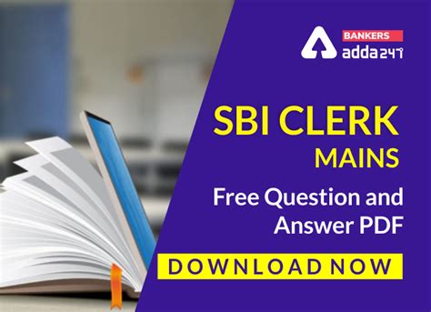 SBI Clerk Mains Questions PDF: Practice Set of SBI Clerk Mains 2020 Exam