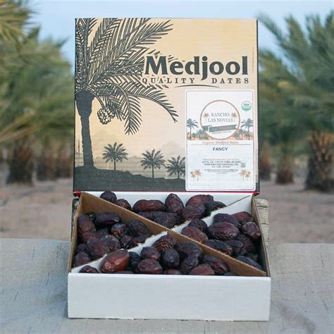 Fancy Organic Medjool Dates 5 Lb Box Rancho Las Novias