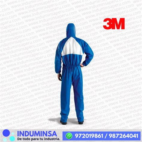 Traje Tyvek Descartable Azul 4530 3M INDUMINSA