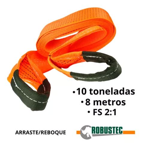 Cinta Arraste Reboque Guincho Off Road 4x4 Trilha 10ton 8m Frete grátis