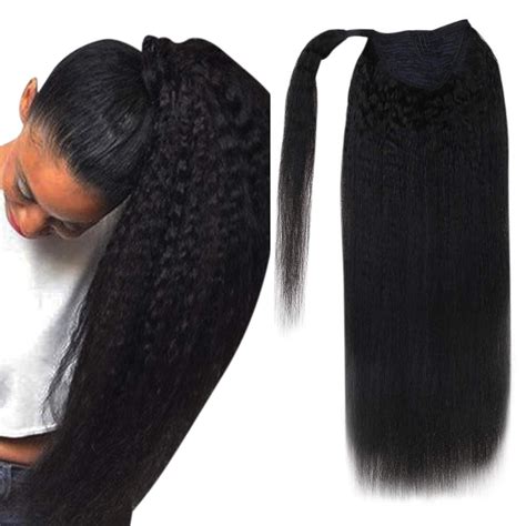 Full Shine Ponytail Extension Human Hair 24 Inch Ponytail