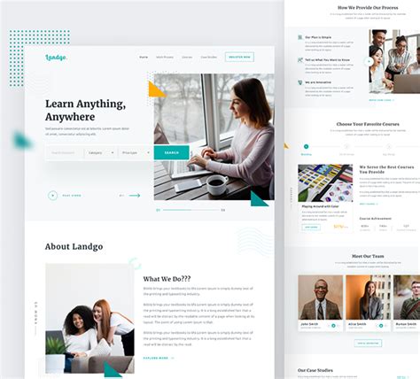 School Landing Page Design Educational Figma Resource Freebiesui