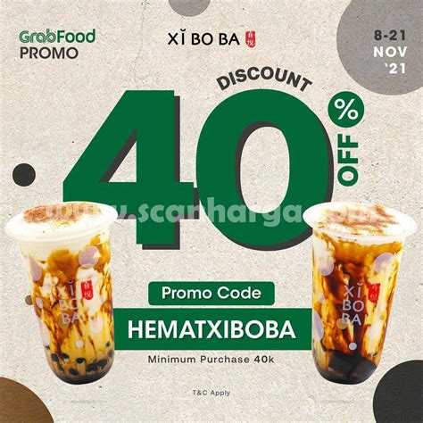 Promo XIBOBA DISKON Hingga 40 Via GRABFOOD Scanharga