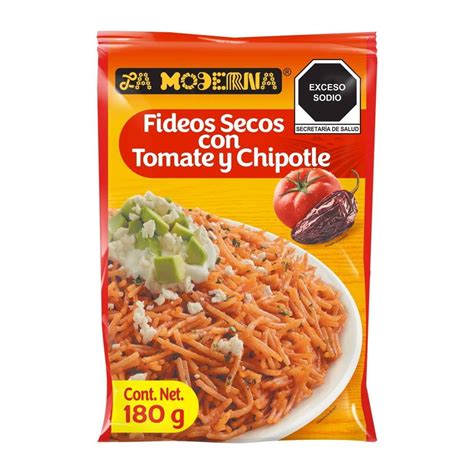 Sopa La Moderna Fideos Secos Con Tomate Y Chipotle G Walmart