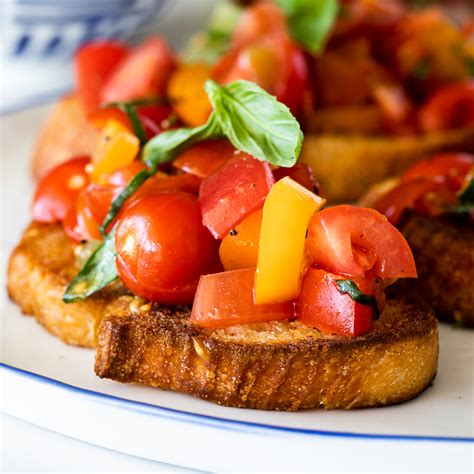 Bruschetta With Fresh Tomatoes Bruschetta Natashaskitchen Flavour Fantastic