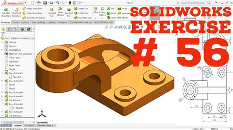 ⚡ Solidworks Tutorial Exercise 56 Solidworks Begginer Andy Solidworks