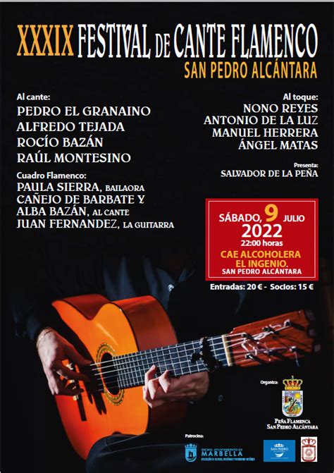 Festival De Cante Flamenco San Pedro Alc Ntara Marbella Sanpedro