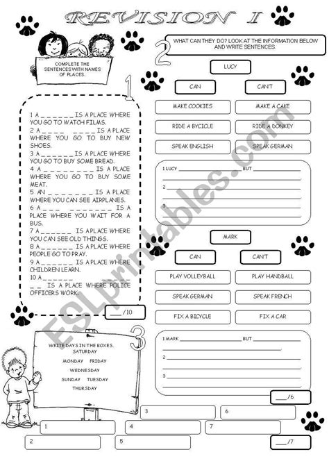 Revision Editable With Key Esl Worksheet By Veljaca82