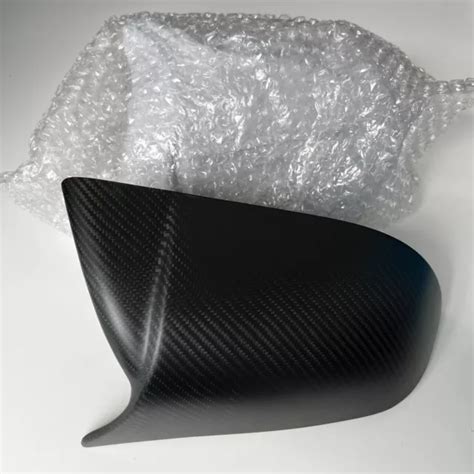 TESLA MODEL 3 Side Mirror Real Carbon Fibre Matte Mirror Cover £200.00 ...