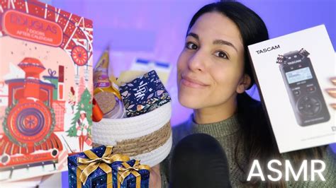 Asmr Mes Cadeaux De No L Youtube