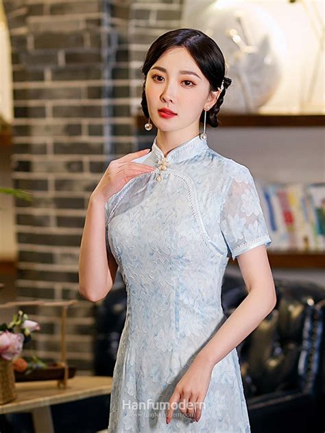 Traditional Chinese Dress Blue