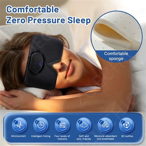 Smart Ems Head Massager Electric Pulse Sleep Mask Relieve Migraine Aid