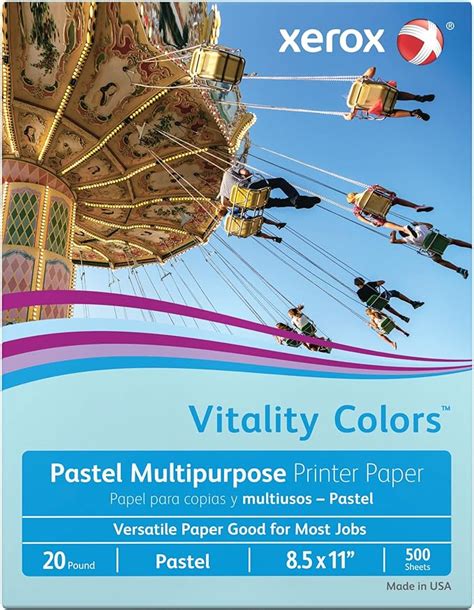 Amazon.com : Multipurpose Colored Copy Paper, 20 Lb., 8 1/2in. x 11in ...