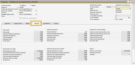 Gestión de Proyectos en SAP Business One Axalpha Consulting