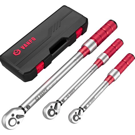 1 4 3 8 1 2 Inch Drive Click Torque Wrench 3Pcs Torque Wrench Set