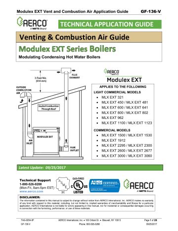 AERCO Modulex EXT Condensing Guide Manualzz