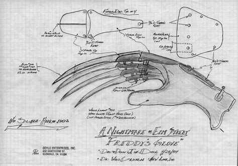 Freddy Krueger Glove Drawing at PaintingValley.com | Explore collection ...