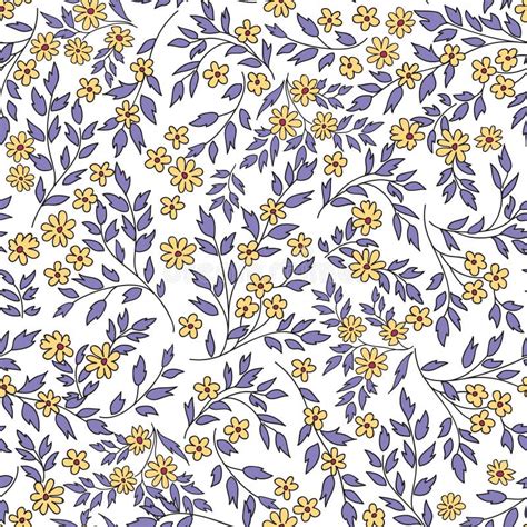 Floral Seamless Background Gentle Flower Pattern Stock Illustrations