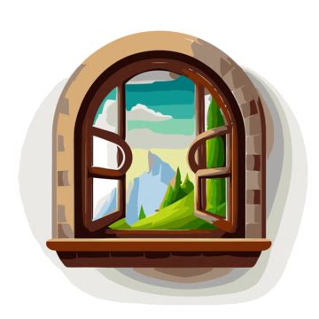 Window Ledge Vector Sticker Clipart An Icon Showing A Window With An