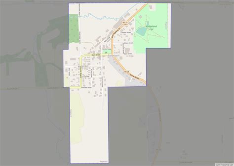 Map of Ridgeland village, Wisconsin - Thong Thai Real