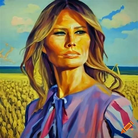 Melania Trump Styled As American Farmer S Wife In A Cornfield With