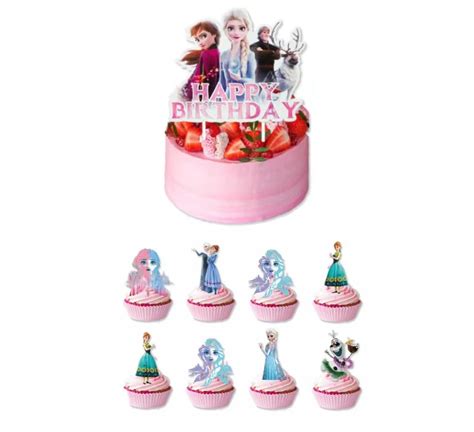 Pcs Frozen Princess Cake Toppers Frozen Princess Cupcake Toppers