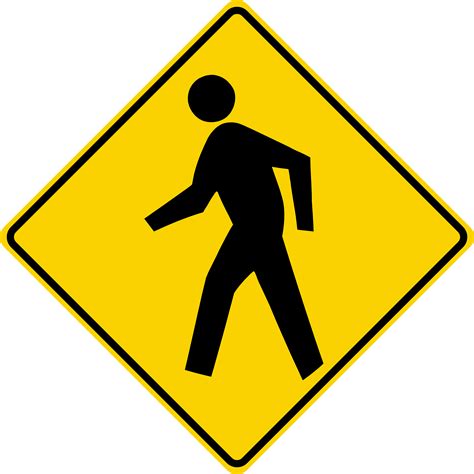 Pedestrian Crossing Symbol (W11-2) - Akron Safety Lite - Traffic and ...