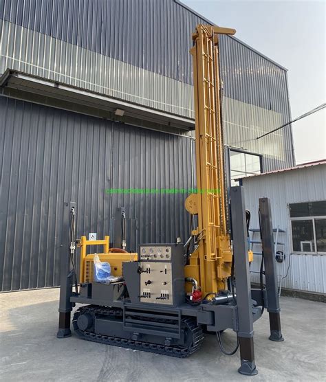 280m Track Mounted Full Hydraulic Portable Borehole Water Well Drilling