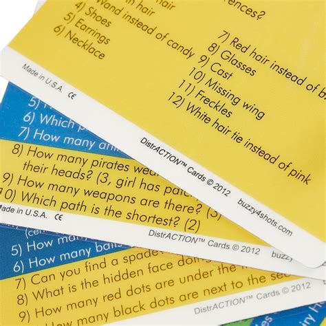 Pain Care Labs Distraction Cards 4 Pack Dimensions L X W X H 2 X 55